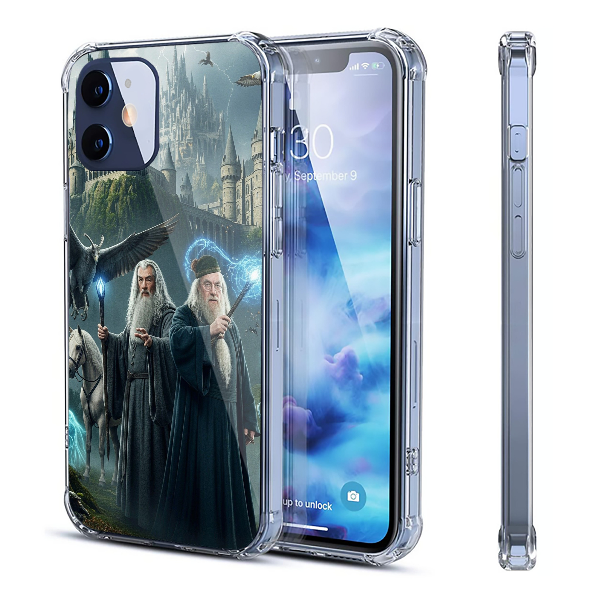 （画像用） Harry Potter ハリー・ポッターシリーズ 【iPhone 12シリーズ対応】透明スマホケース（クリアソフトケース）